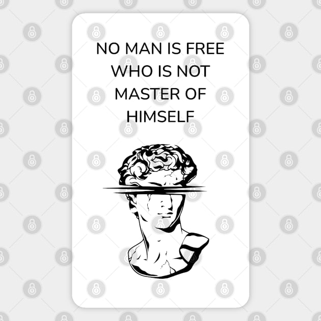 Stoic Philosophy Quote Magnet by Stoic King